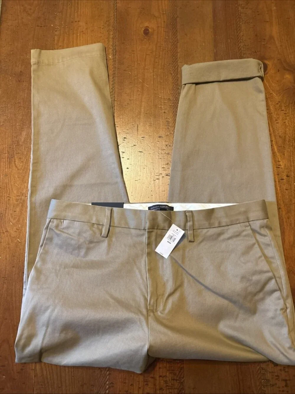 banana republic pants men Mason Athletic Tan Chinos Size 33 X 30 NWT
